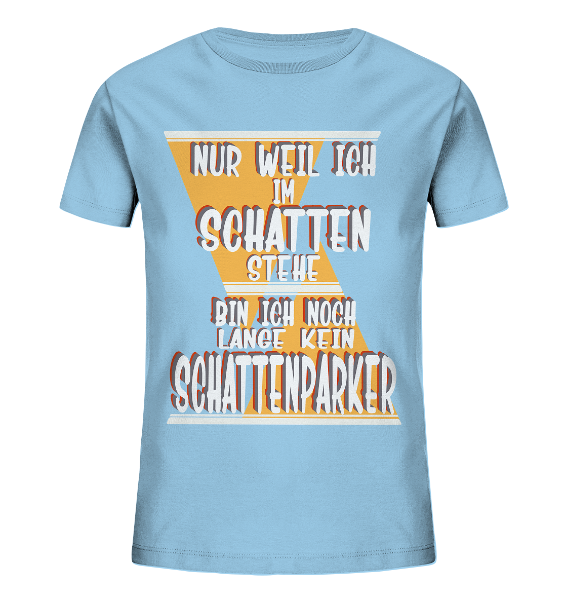 Schattenparker, mein Statement, Helles Design - Kids Organic Shirt