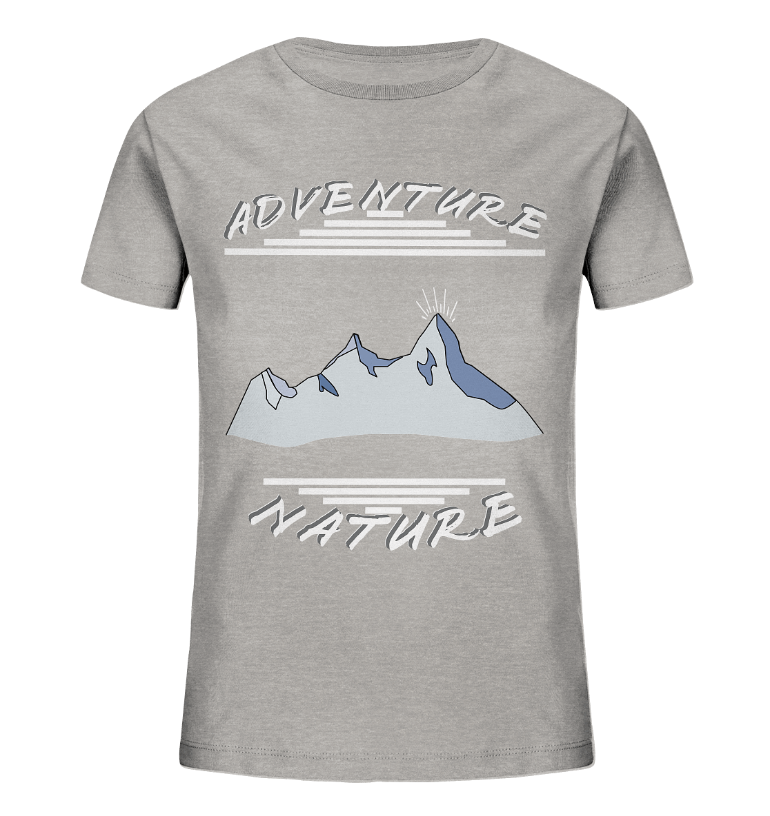 Adventure Nature, Abenteuer Natur, Camping, Geocaching - Kids Organic Shirt