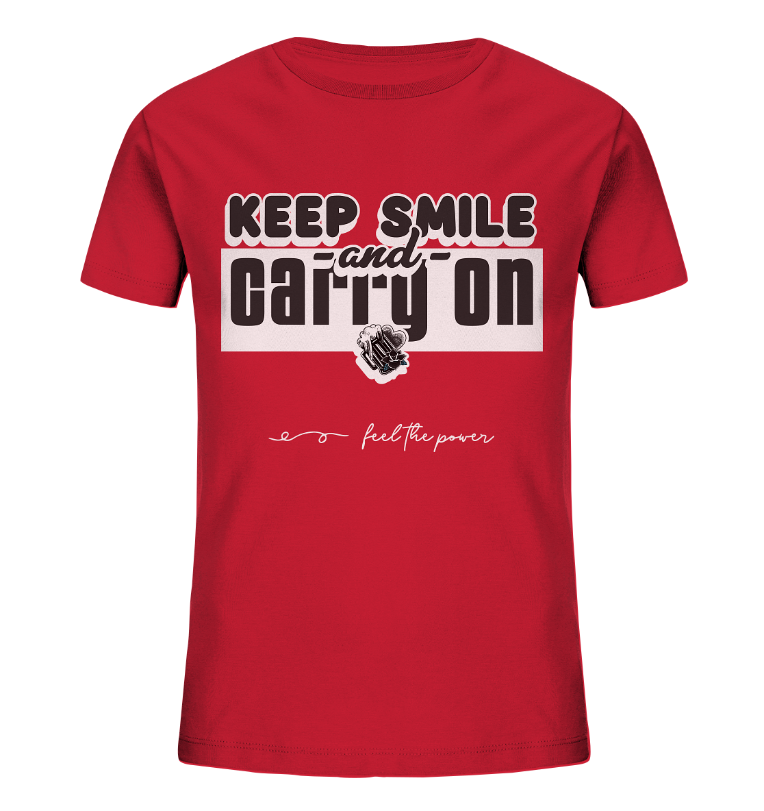 "Keep Smile"  - Kids Organic Shirt