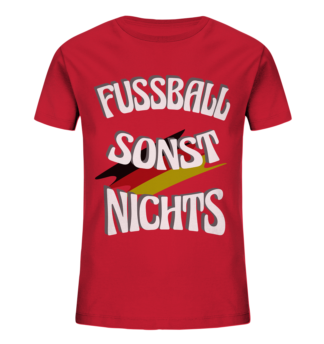 Fussball sonst Nichts, mit Leib und Seele Fan, Fußballfans - Kids Organic Shirt