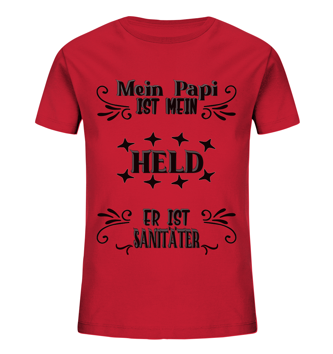 DAS PAPA PROJEKT-MEIN HELD-SANITÄTER- Kids Organic Shirt