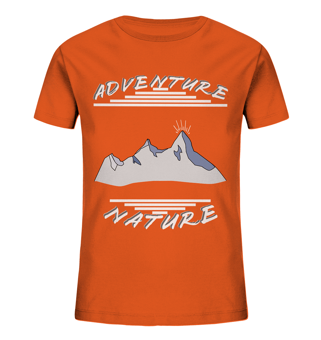 Adventure Nature, Abenteuer Natur, Camping, Geocaching - Kids Organic Shirt