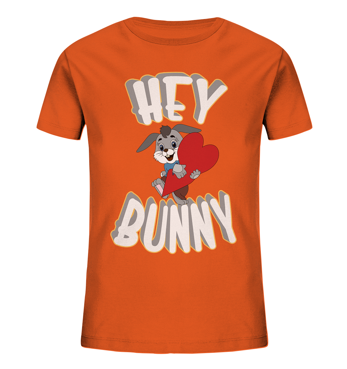 Hey Bunny, Valentine, Valentinstag am 14. Februar, Geschenkideen - Kids Organic Shirt