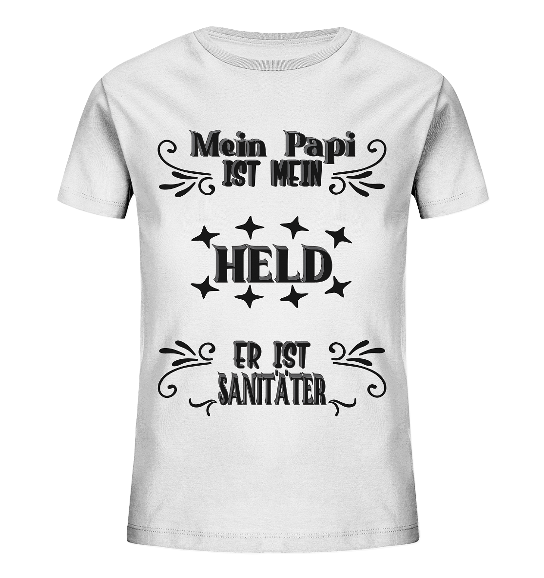 DAS PAPA PROJEKT-MEIN HELD-SANITÄTER- Kids Organic Shirt