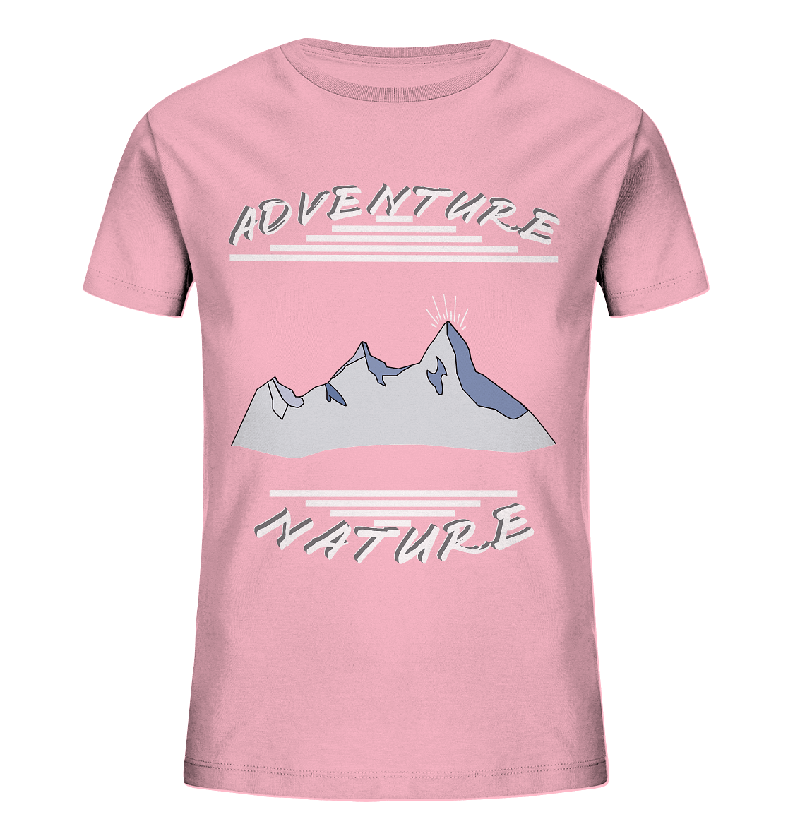 Adventure Nature, Abenteuer Natur, Camping, Geocaching - Kids Organic Shirt