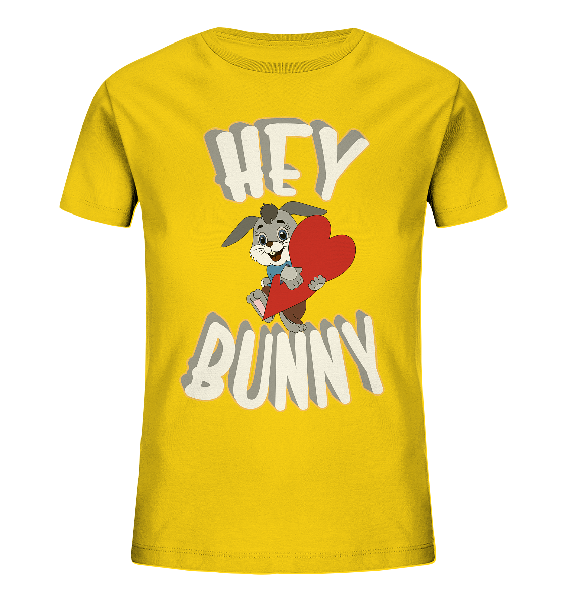 Hey Bunny, Valentine, Valentinstag am 14. Februar, Geschenkideen - Kids Organic Shirt