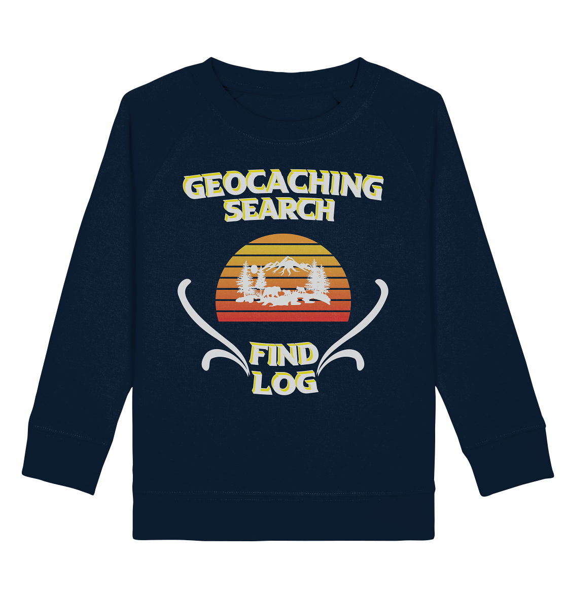 Geocaching, Suchen, Finden und Log, Geocache - Kids Organic Sweatshirt