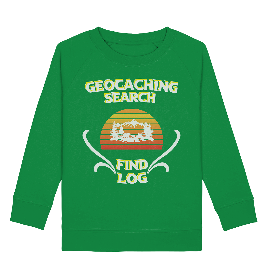 Geocaching, Suchen, Finden und Log, Geocache - Kids Organic Sweatshirt