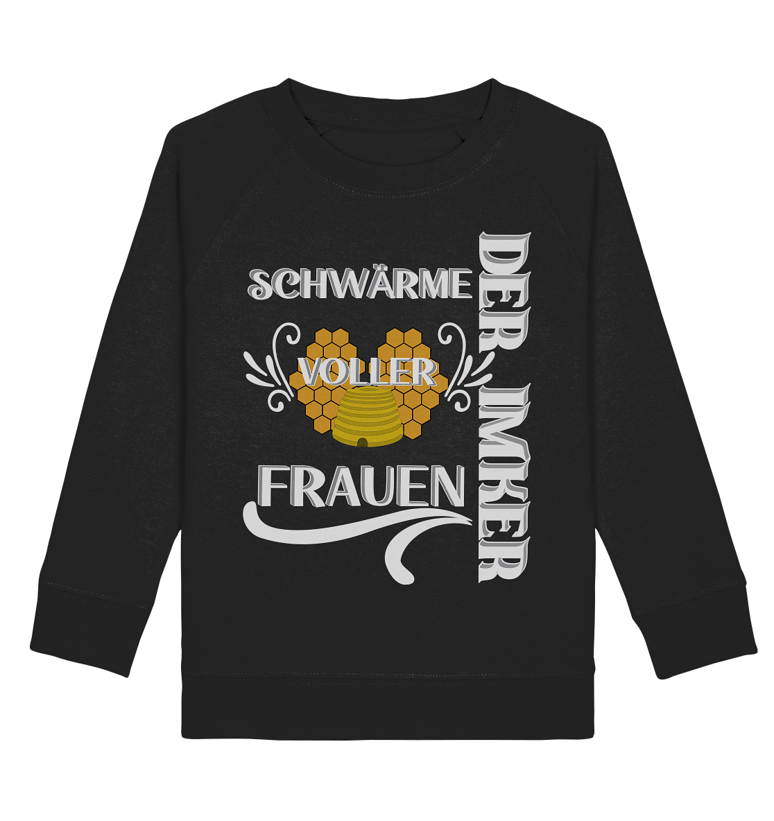 Der Imker, schwärme voller Frauen, Imkerei, Helden, Helles Motiv - Kids Organic Sweatshirt