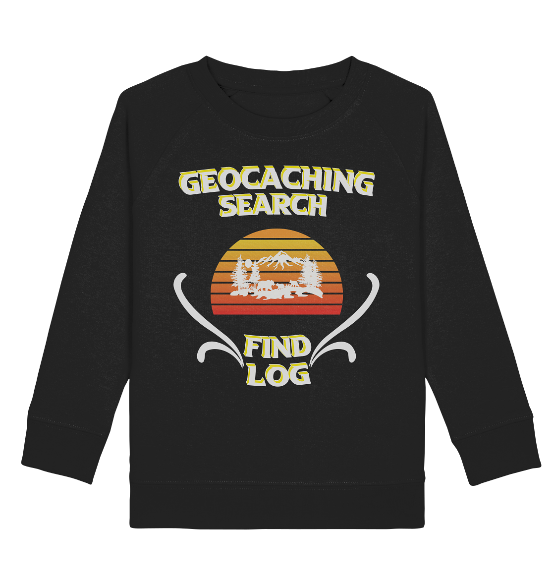 Geocaching, Suchen, Finden und Log, Geocache - Kids Organic Sweatshirt