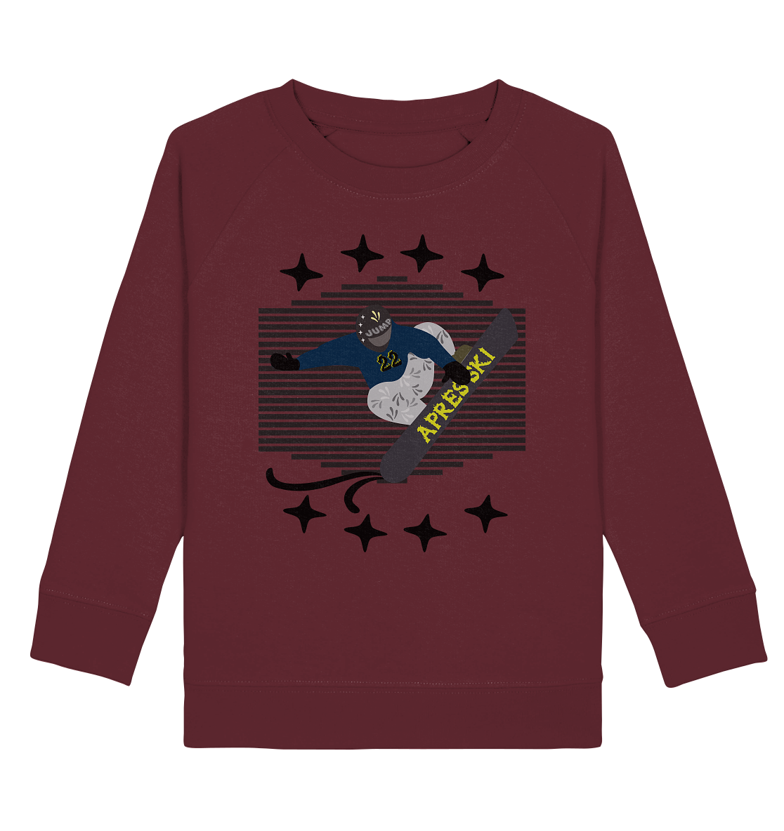 Snowboarding, Apres- Ski, Snowboard, - Kids Organic Sweatshirt