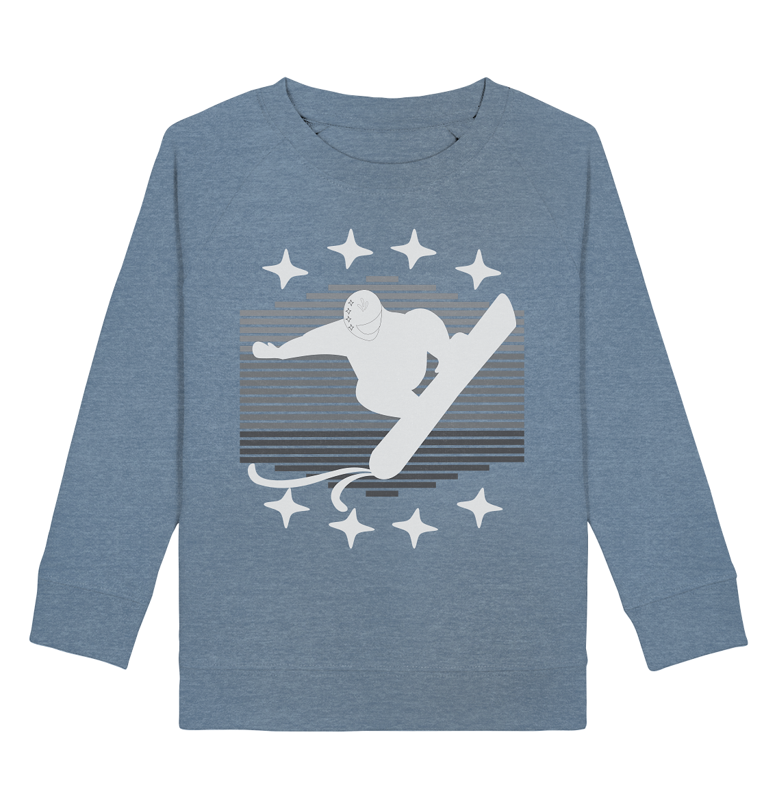 Snowboarder, Apres- Ski, Party danach, Piste - Kids Organic Sweatshirt