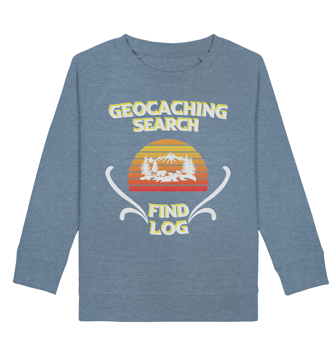 Geocaching, Suchen, Finden und Log, Geocache - Kids Organic Sweatshirt