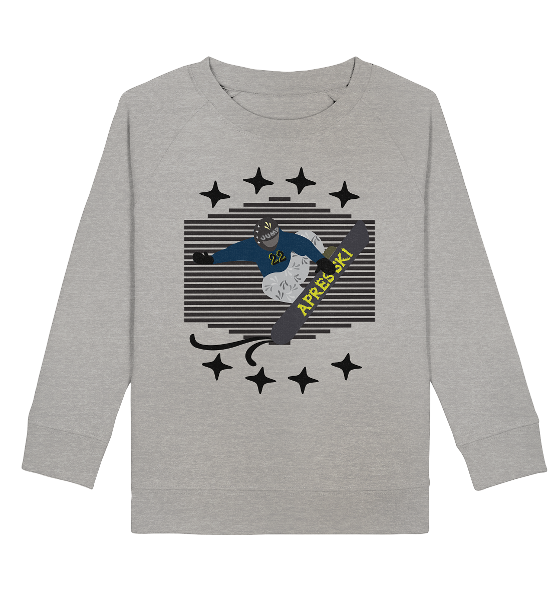 Snowboarding, Apres- Ski, Snowboard, - Kids Organic Sweatshirt