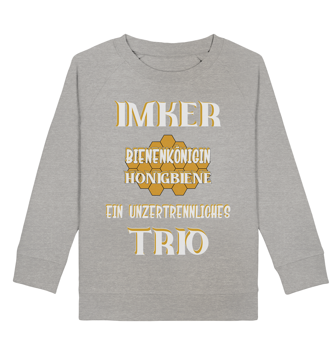 Imker- Bienenkönigin und Honigbiene, einTeam, Pfleger und Schützer von Bienen - Kids Organic Sweatshirt