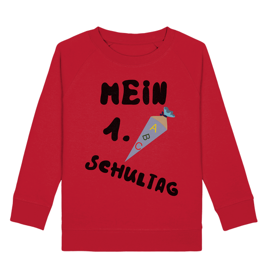 1. Schultag, Einschulung, Zuckettüte - Kids Organic Sweatshirt