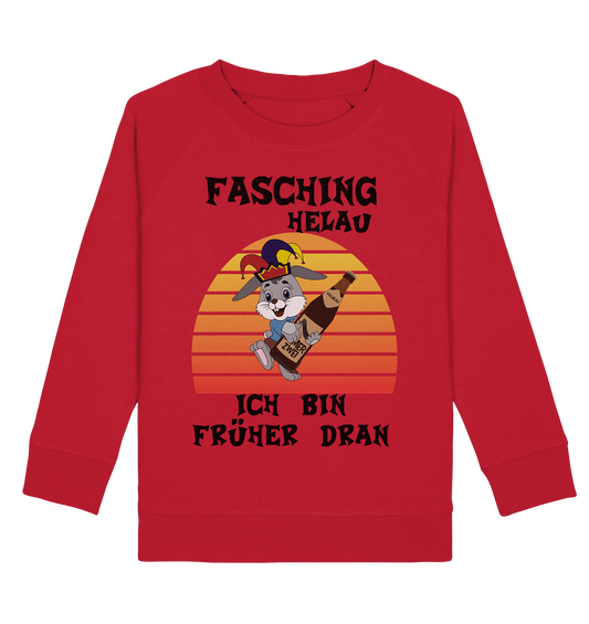 Fasching Helau, Osterhase feiert Karneval, Helau - Kids Organic Sweatshirt