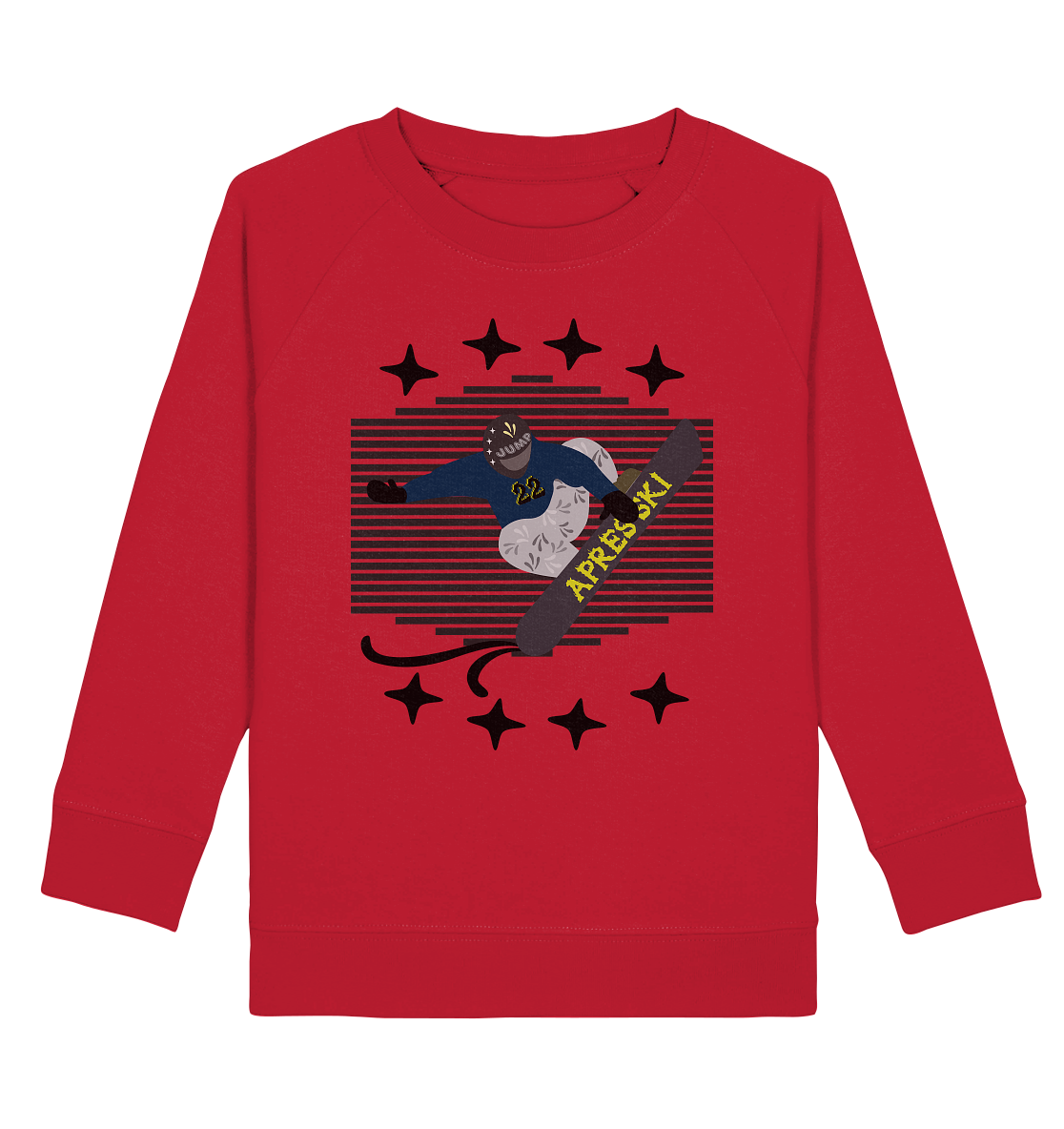 Snowboarding, Apres- Ski, Snowboard, - Kids Organic Sweatshirt