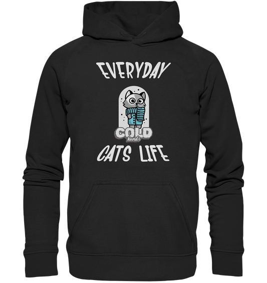 Katzenleben- Everyday Cats Life Cold Hands, Katzenliebhaber, Tierfreund - Kids Premium Hoodie