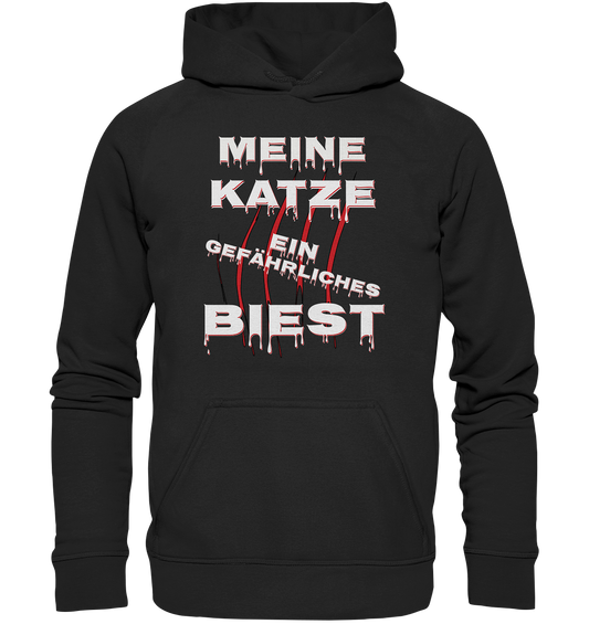 Meine Katze - Ein gefährliches Biest - Statement - Streetwear  - Kids Premium Hoodie