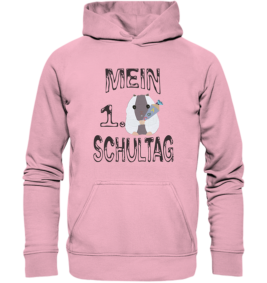 Schulanfang Schwarzes Design, Einschulung, Zuckettüte  - Kids Premium Hoodie