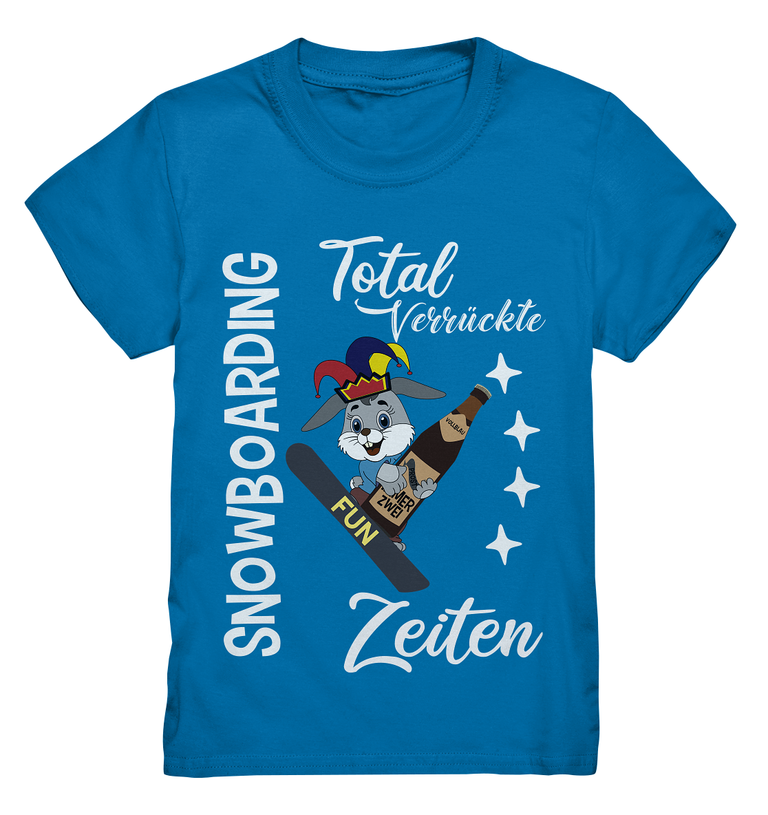 Snowboarding, verrückte Zeiten, Snowboarder, Osterhase - Kids Premium Shirt