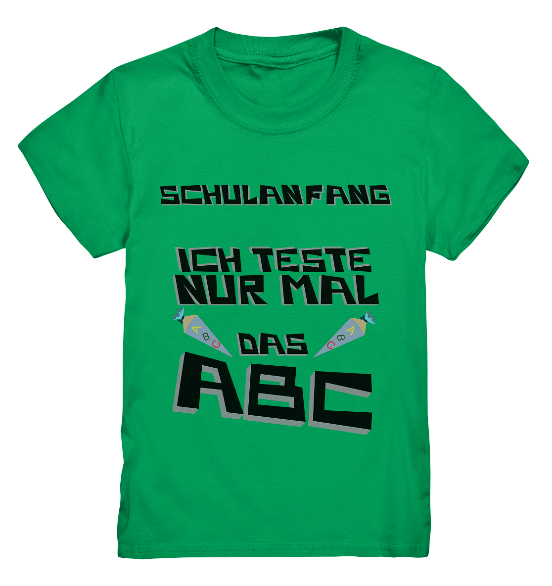 Premium T-Shirt Kids- Einschulung coole Basic für jeden Look