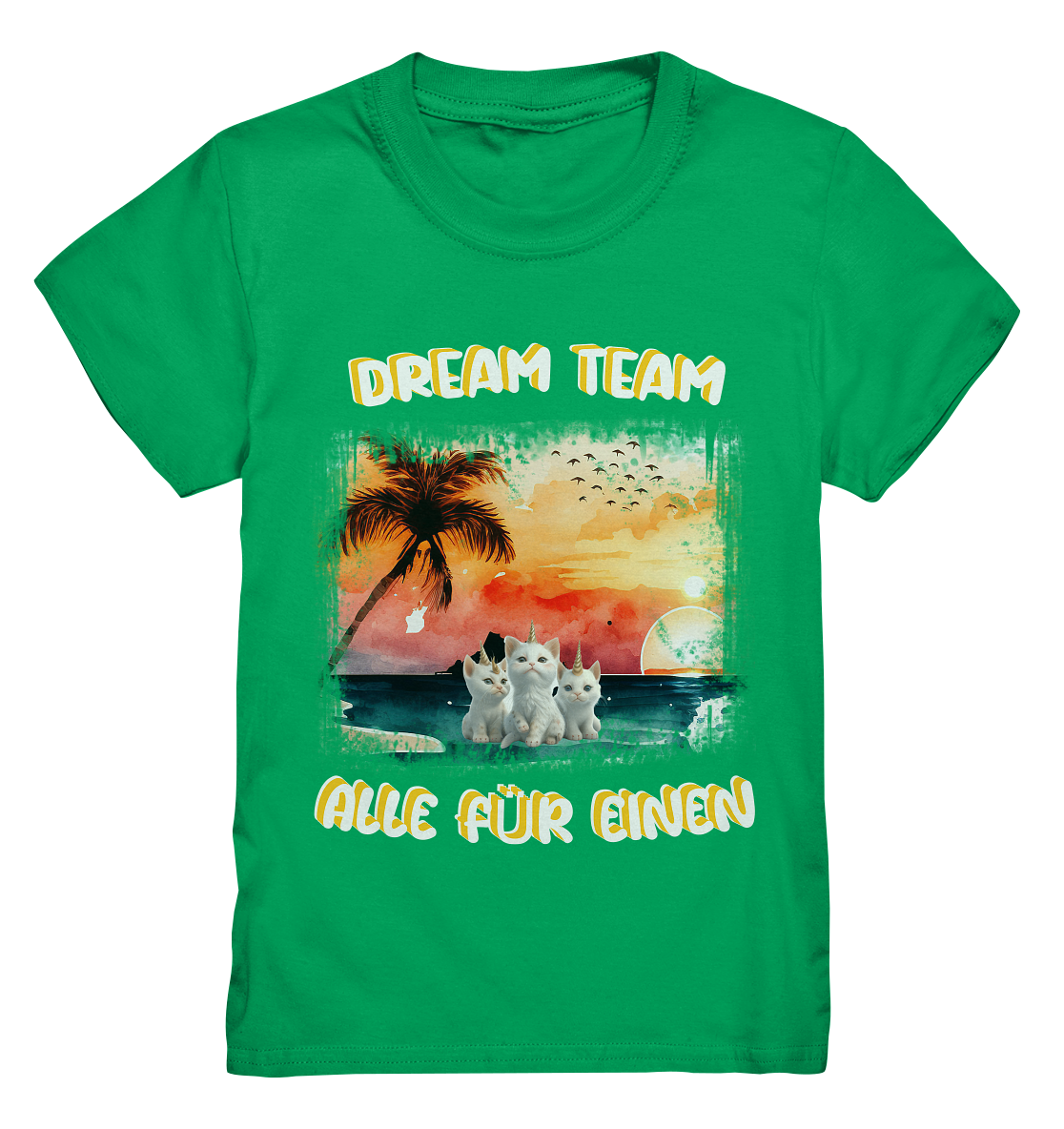 Dream Team, Einhorn Katzen Shirt, streetwear, casual t shirt, No 2 - Kids Premium Shirt