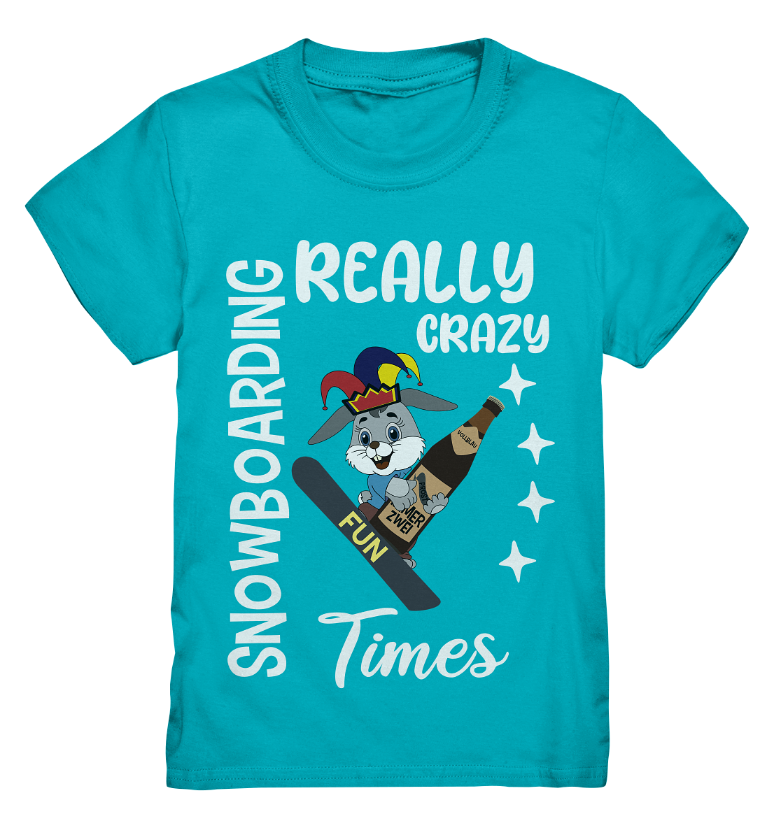 Snowboarding, Crazy Times, Snowboarder, Party - Kids Premium Shirt