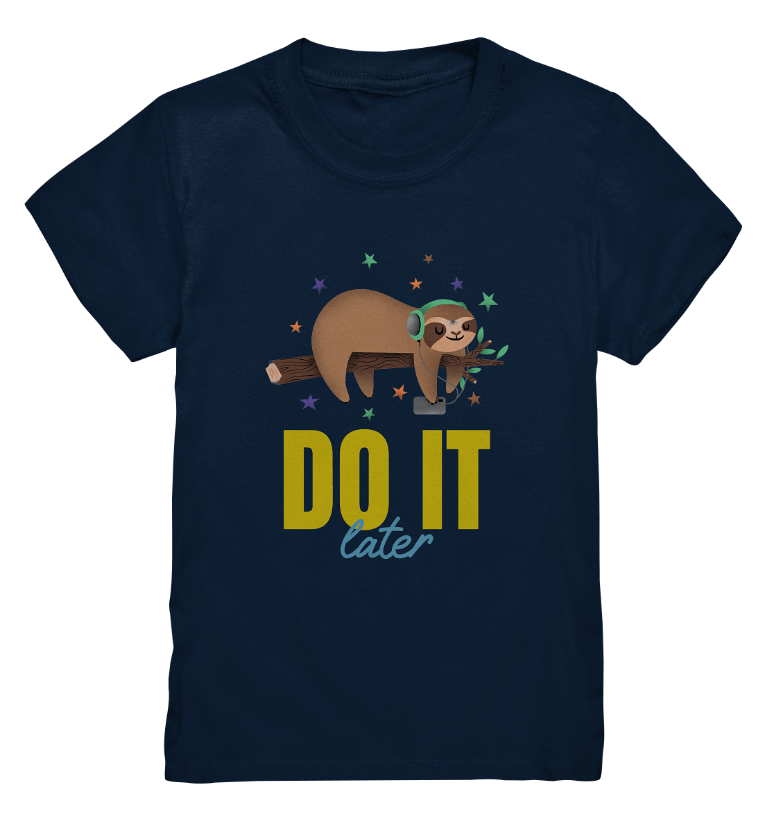 T-Shirt Kids- do it later- cooles Basic für jeden Look- Premium Shirt