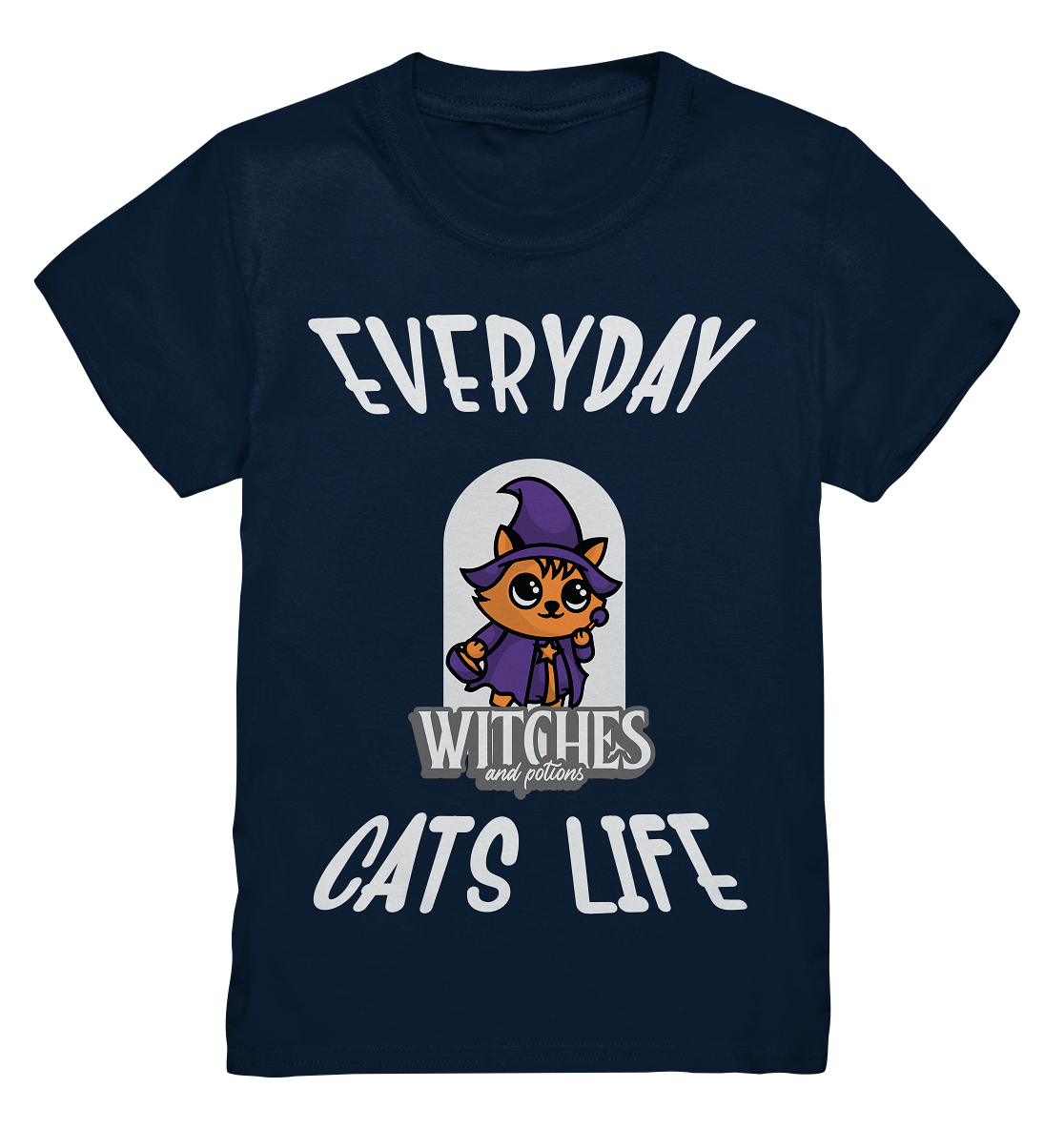 T-Shirt Comic Katze Hexe- Kids Premium Shirt