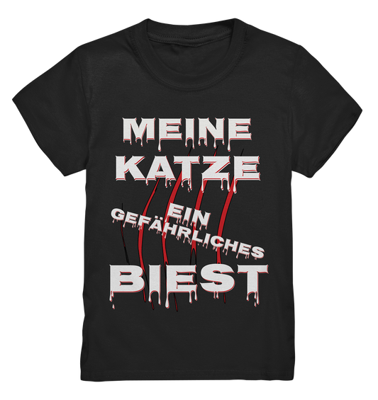 Meine Katze - Ein gefährliches Biest - Statement - Streetwear  - Kids Premium Shirt