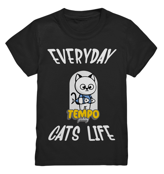 Katzenleben- Everyday Cats Life, Katzenliebhaber, Tierfreund - Kids Premium Shirt