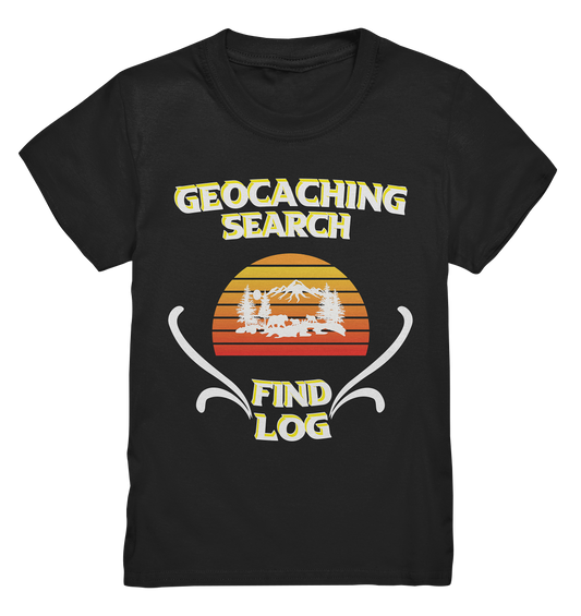 Geocaching, Suchen, Finden und Log, Geocache - Kids Premium Shirt