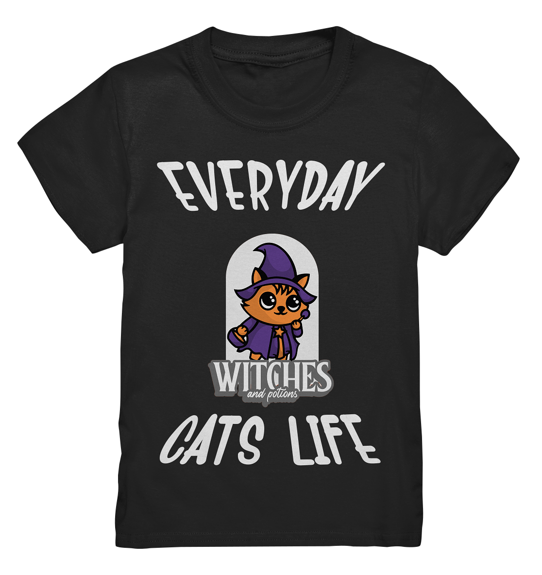 T-Shirt Comic Katze Hexe- Kids Premium Shirt