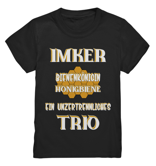 Imker- Bienenkönigin und Honigbiene, einTeam, Pfleger und Schützer von Bienen - Kids Premium Shirt