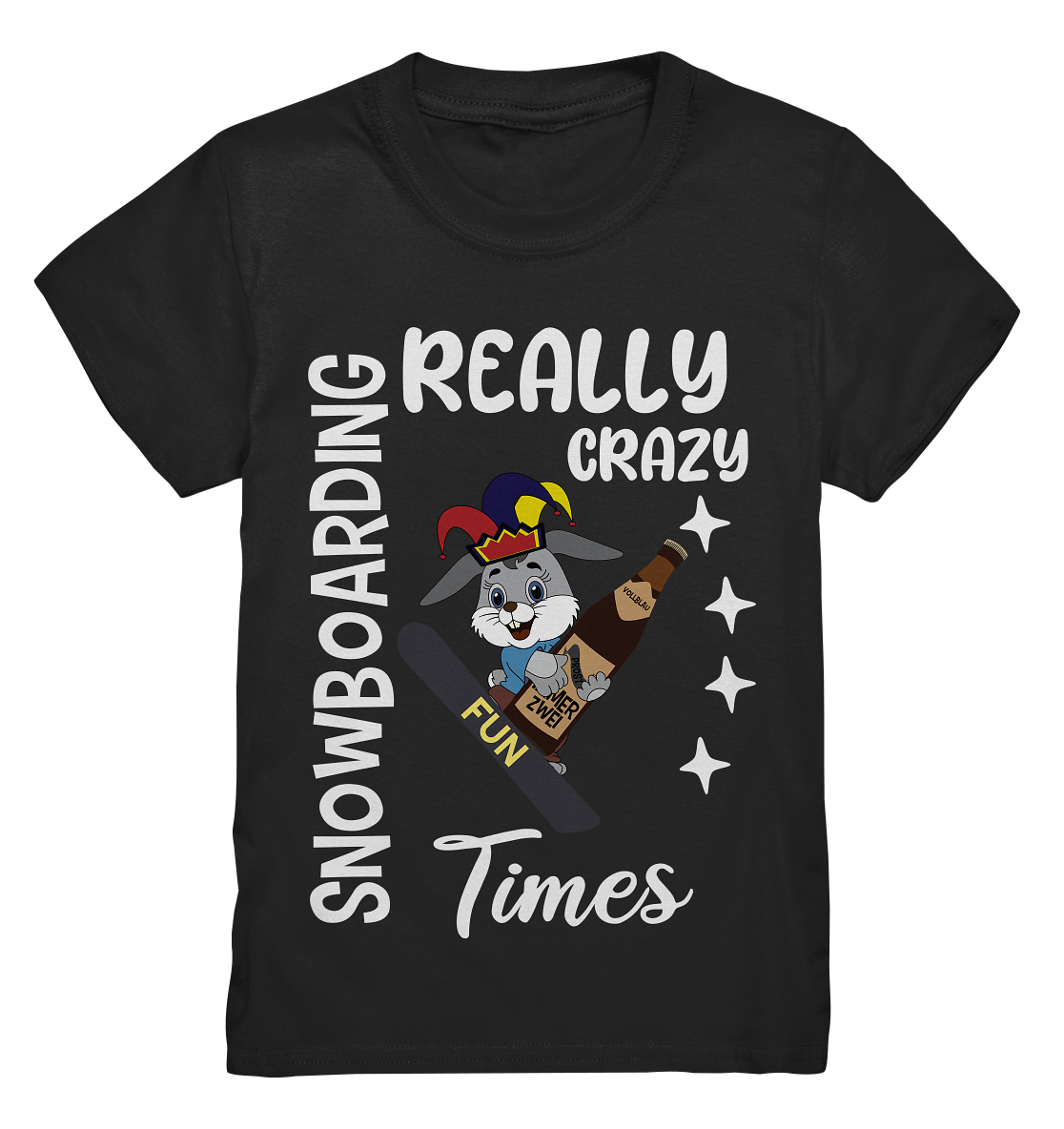 Snowboarding, Crazy Times, Snowboarder, Party - Kids Premium Shirt