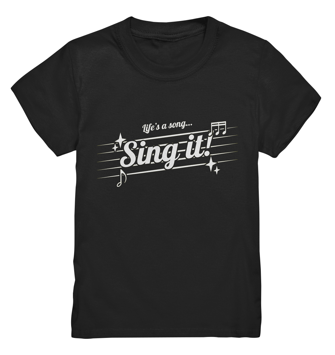 LIFE'S A SONG- Sing It, streetwear, casual Style - Kids Premium Shirt