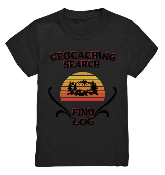 Geocaching, Suchen, Finden und Log, Geocaches - Kids Premium Shirt