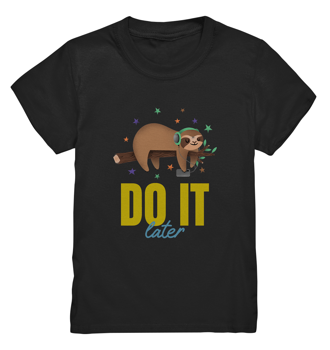 T-Shirt Kids- do it later- cooles Basic für jeden Look- Premium Shirt