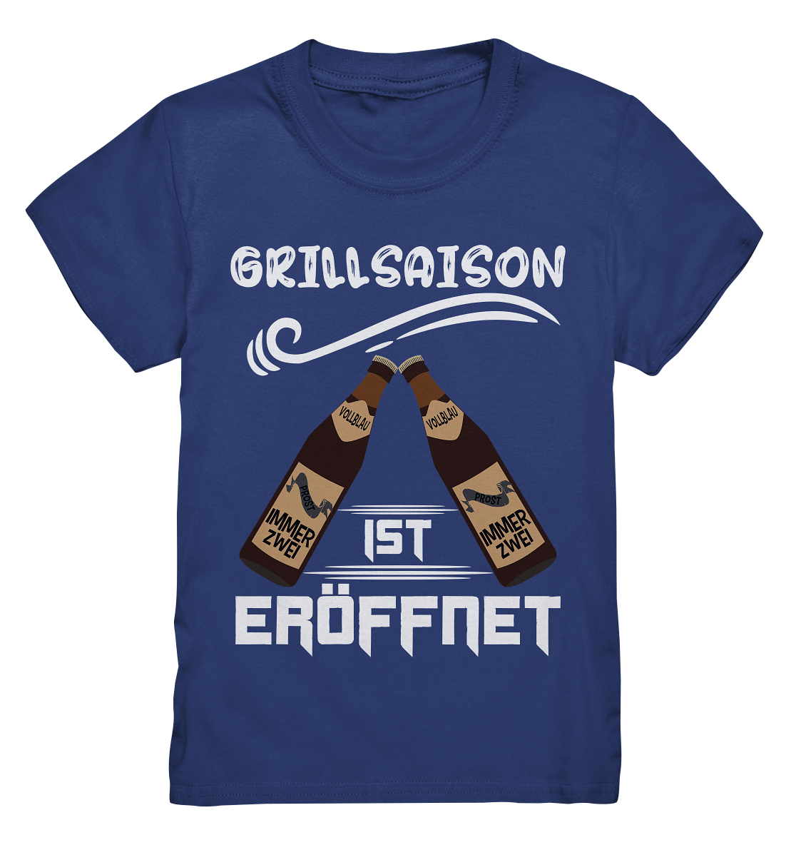 Grillsaison ist eröffnet, Grillen, Party, Feiern, Helles Design - Kids Premium Shirt