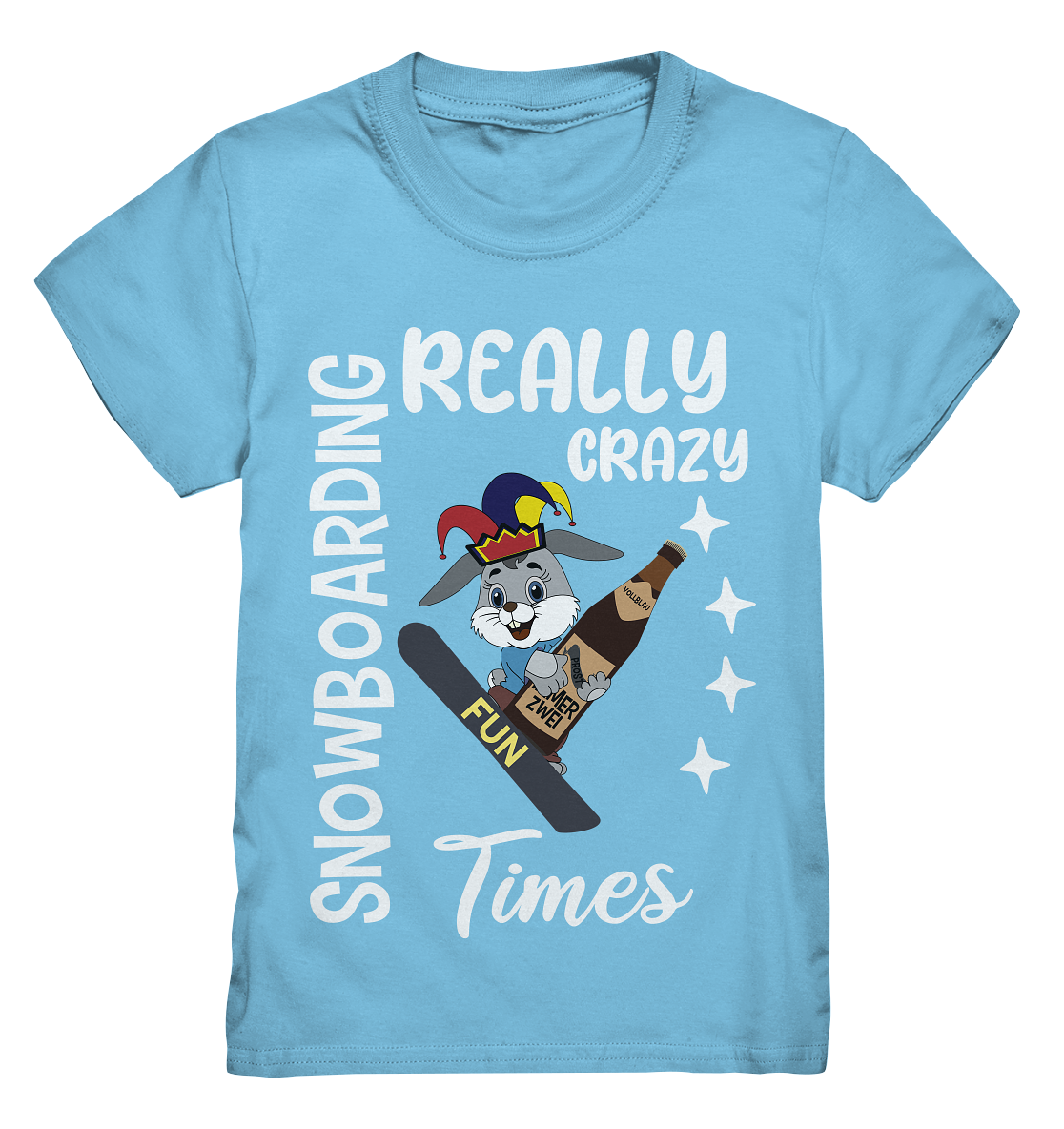 Snowboarding, Crazy Times, Snowboarder, Party - Kids Premium Shirt