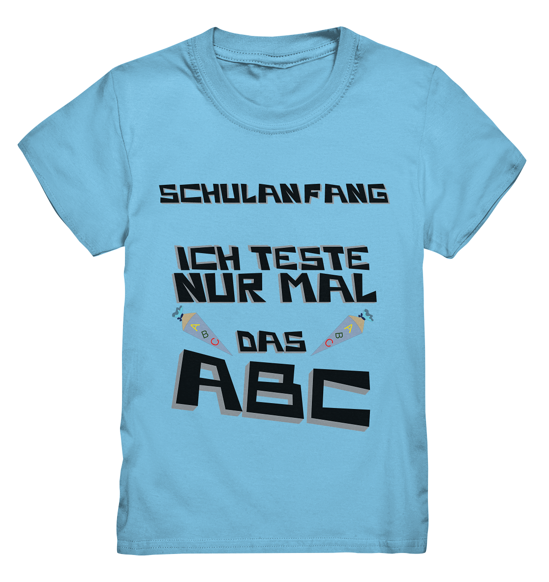 Premium T-Shirt Kids- Einschulung coole Basic für jeden Look