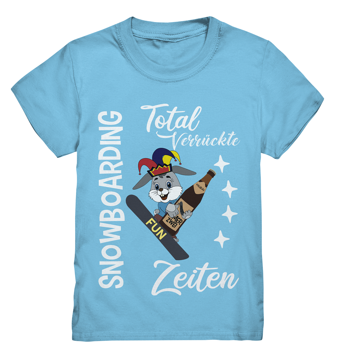 Snowboarding, verrückte Zeiten, Snowboarder, Osterhase - Kids Premium Shirt