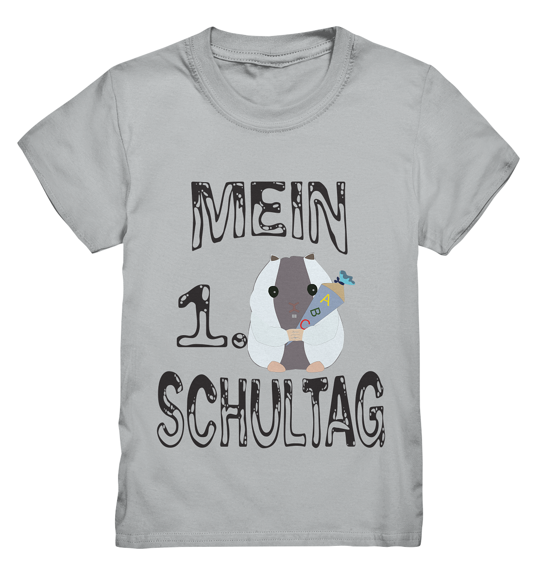 Schulanfang Schwarzes Design, Einschulung, Zuckettüte  - Kids Premium Shirt