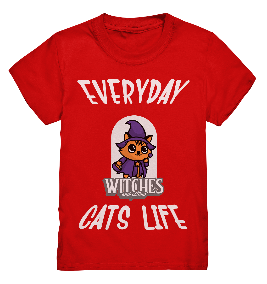 T-Shirt Comic Katze Hexe- Kids Premium Shirt