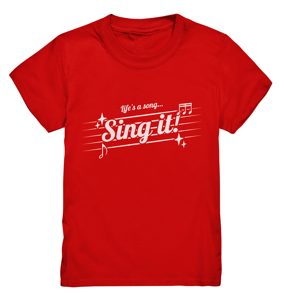 LIFE'S A SONG- Sing It, streetwear, casual Style - Kids Premium Shirt