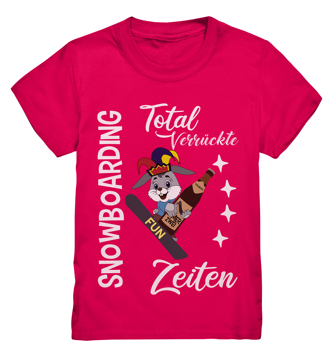 Snowboarding, verrückte Zeiten, Snowboarder, Osterhase - Kids Premium Shirt