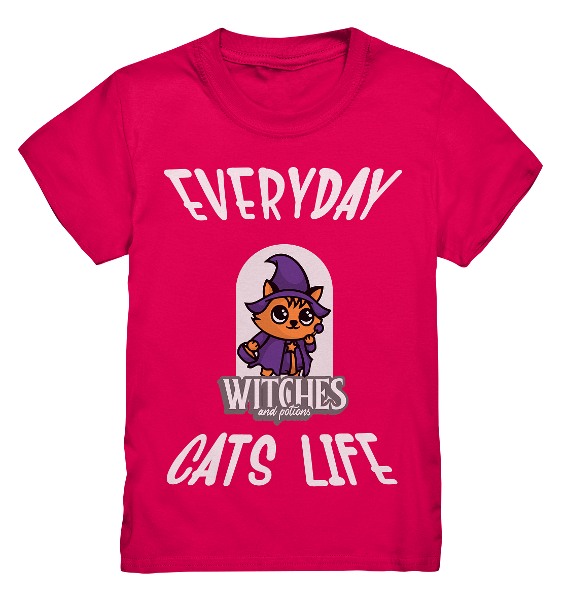 T-Shirt Comic Katze Hexe- Kids Premium Shirt