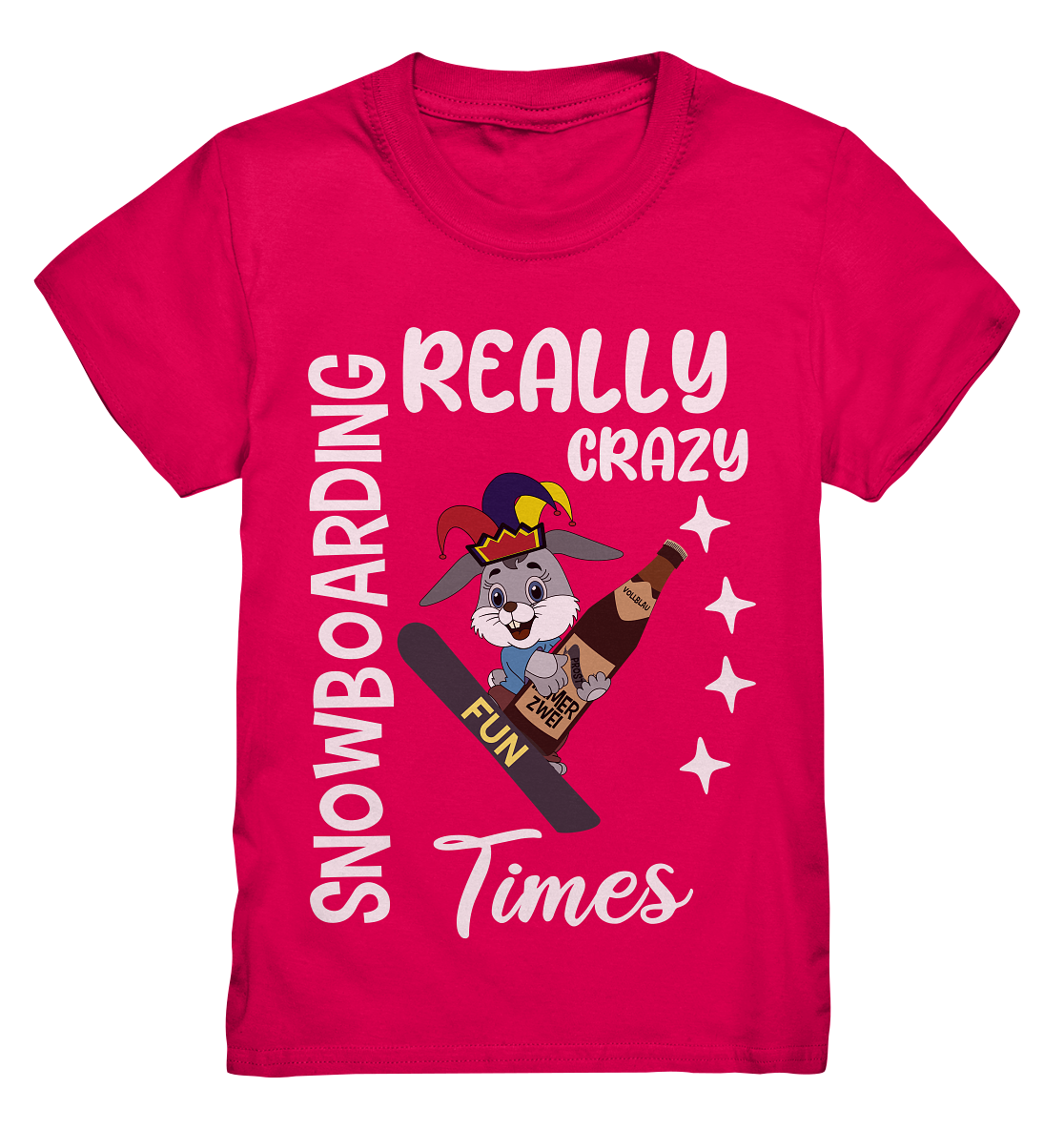 Snowboarding, Crazy Times, Snowboarder, Party - Kids Premium Shirt